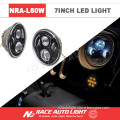 N2 Car LED for Jeep Wrangler Headlight Round 7'' 80w with Angle Eye Daytime Running Light